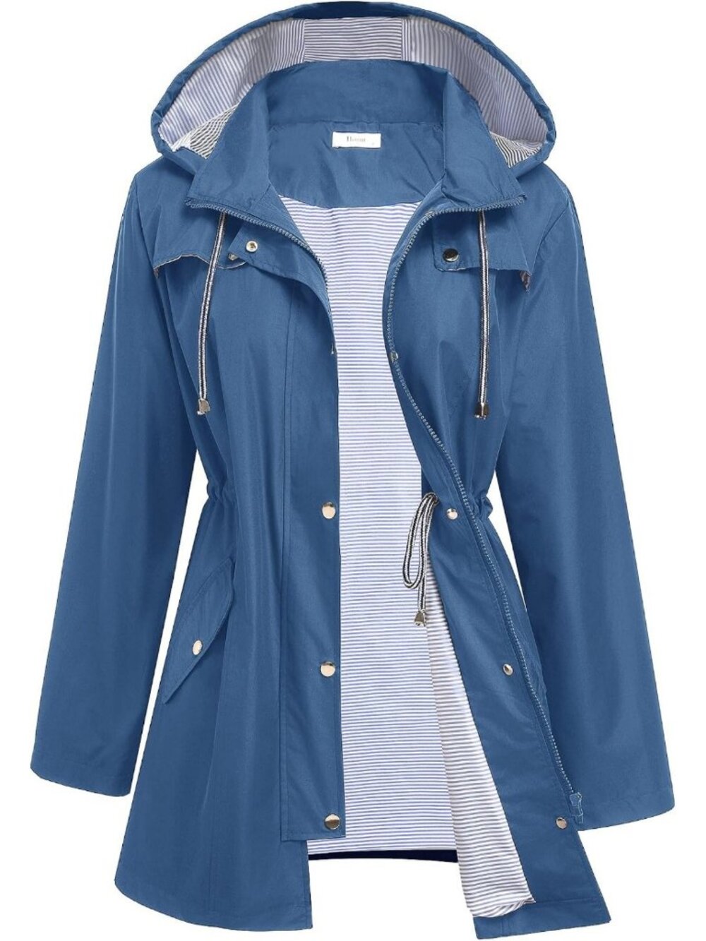 Lightweight Waterproof Rain Jacket for Women | Lined Trench Coat, Stylish